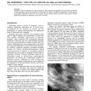 Application Of Surfactants In Leather Making With Nano-Tech