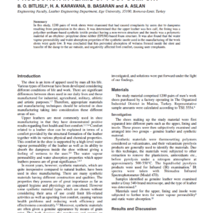 Importance Of Using Genuine Leather In Shoe Production In Terms Of Foot Comfort