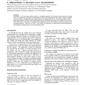 Coordinated Approach To The Production Of Soft Leather