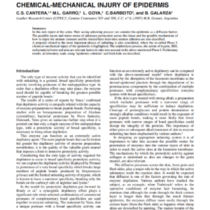 Hair Saving Unhairing Process :Part 6 Stratum Corneum As A Diffusion Barrier: Chemical-Mechanical Injury Of Epidermis