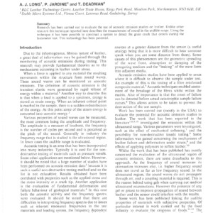 The Use Of Acoustic Emission To Detect Grain Crack During The Lastometer Test
