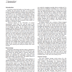 Oil Tan Buff Leather - Man’s First Leather?