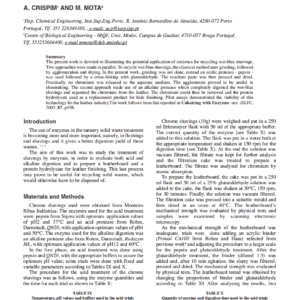 Leather Shavings Treatment - An Enzymatic Approach