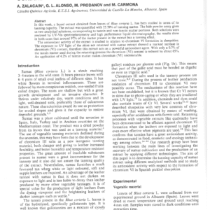 Determination Of The Tanning Capacity Of A Rhus Coriaria L. Extract And Its Antioxidant Activity