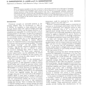 Chrome-Free Tannage By Sequential Treatment With Synthetic Resins And Aluminium Or Titanium