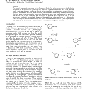 Side Reactions From The Reduction Of Azo Dyes With Dithionite