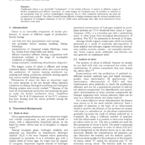 Odour Control In Leather Production