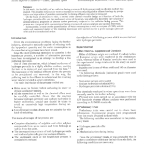 Liming Process Using Hydrogen Peroxide