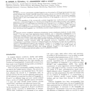 Antifungal Activities Against Mould And Yeast Strains