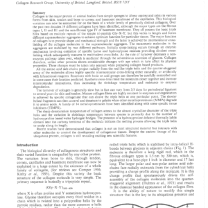 Collagen: A Not So Simple Protein