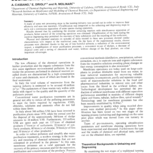 Integration Of Ultrafiltration Into Unhairing And Degreasing Operations