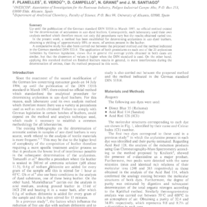 Determination Of Carcinogenic Amines In Dyed Leathers