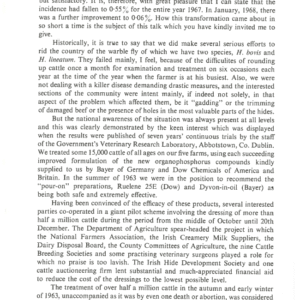 Warble Fly Eradication In Ireland