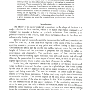 The Low Strain Characteristics Of Leather