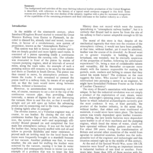 Some Observations on Industrial Leathers