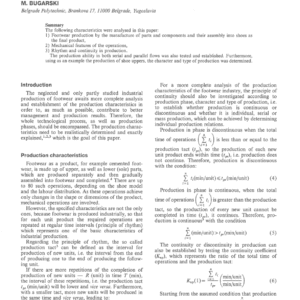 Testing the Characteristics of Industrial Footwear Production