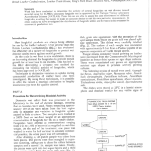 The Practical Evaluation of Fungicides