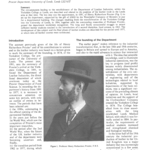 The Story of the Procter Department from 1891 to 1977