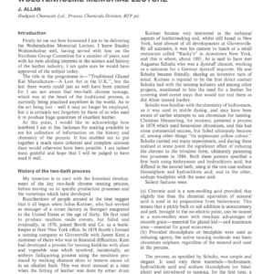 Traditional Glazed Kid Manufacture - A Lost Art in the U.K.