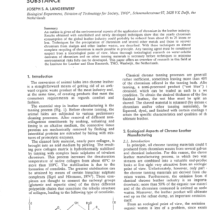 Trivalent Chromium, A Recyclable Raw Material of the Leather Industry: A Questionable Genotoxic Substance