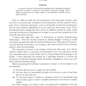 A New Waterproofing Retannage