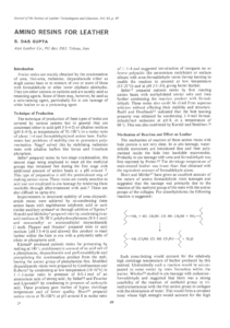 Amino Resins for Leather