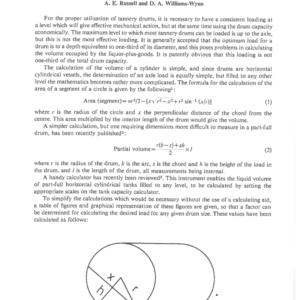 Calculating Tannery Drum Loads