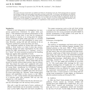 Drum Salting Hides and Skins