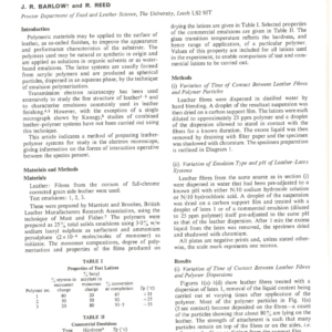 Electron Microscope Studies of Leather-Polymer Systems