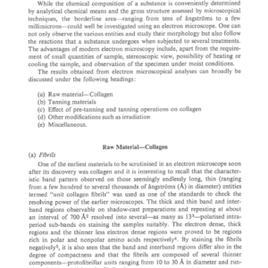 Electron Microscopy in Leather Research