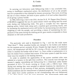 Experimental Technique for Laboratory Studies of Fatliquoring