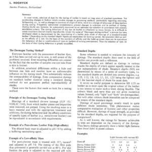 More Security in Leather Dyeing by Observing Build-Up and Affinity Numbers