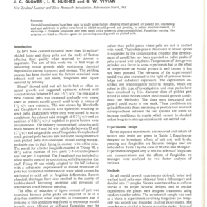 Mould Growth on Pickled Pelt