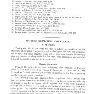 Mycotic Dermatitis and Cockle