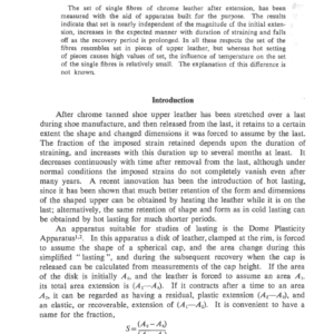 Heat Setting Of Chrome Tanned Collagen Fibres