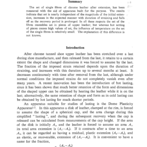 Heat Setting Of Chrome Tanned Collagen Fibres