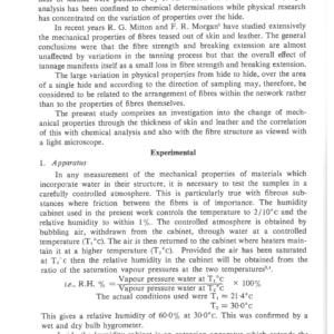 Relationship Of Mechanical Properties To Structural Variation Through The Thickness Of Skin And Leather