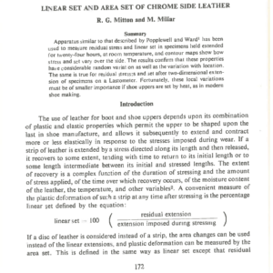 Linear Set And Area Set Of Chrome Side Leather
