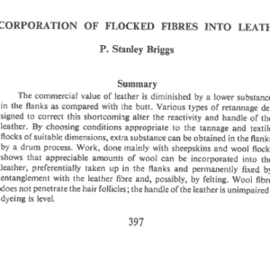Incorporation Of Flocked Fibres Into Leather