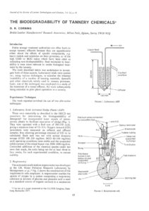 The Biodegradability of Tannery Chemicals