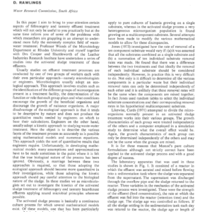 The Completely Mixed Activated Sludge Treatment of Lime-Sulphide Effluent