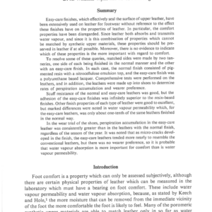 The Effect of Easy-Care Finishes on the Properties of Leather