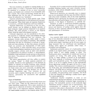 The Effect of Particle Size on the Characteristics and Performance of Emulsion Binders and Topcoats