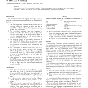 The Use of Poly-Electrolytes in a Closed System of Tannery Effluents