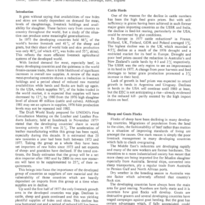 Trends in Raw Material Supply